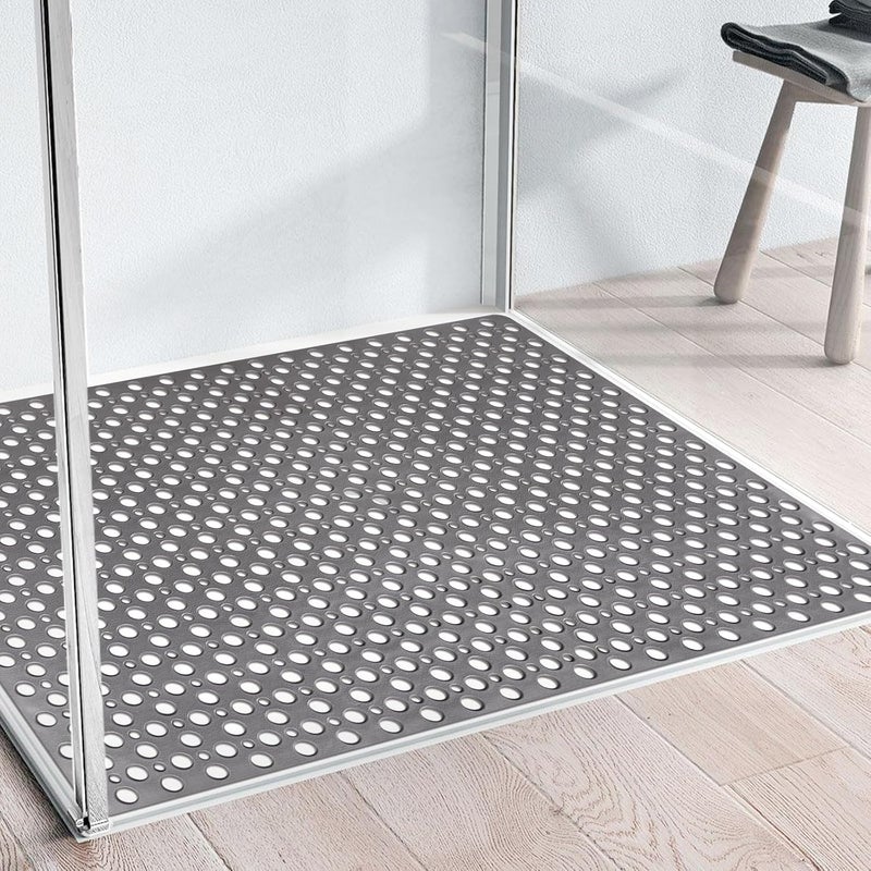 Yonala Extra Large Shower Mat, 47 x 32 Inch Non Slip Shower Mats for Inside Shower, Soft TPE Shower Floor Mat with Suction Cups and Drain Holes, Machine Washable Bathroom Shower Mat, Easy to Clean - Image 4